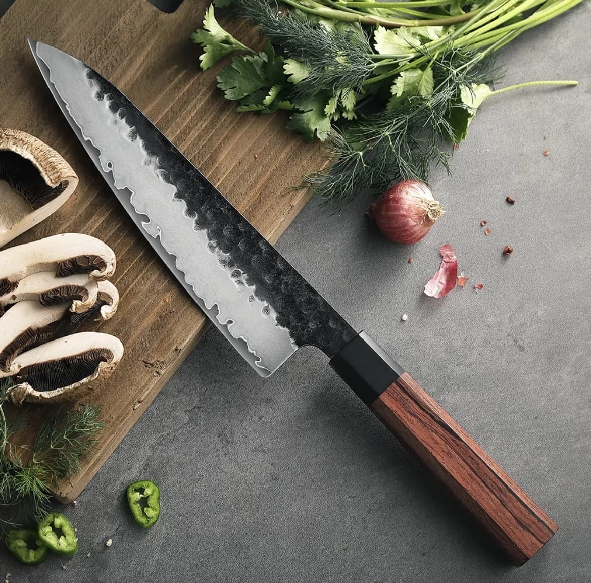 Chef-kniv i San Mai- 8,5"- PM8S-CS Retro-serien