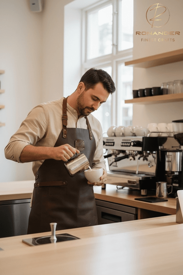 Ronander skinnforkle farge choco